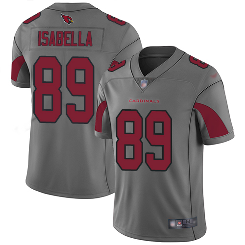 Arizona Cardinals Limited Silver Men Andy Isabella Jersey NFL Football #89 Inverted Legend->women nfl jersey->Women Jersey